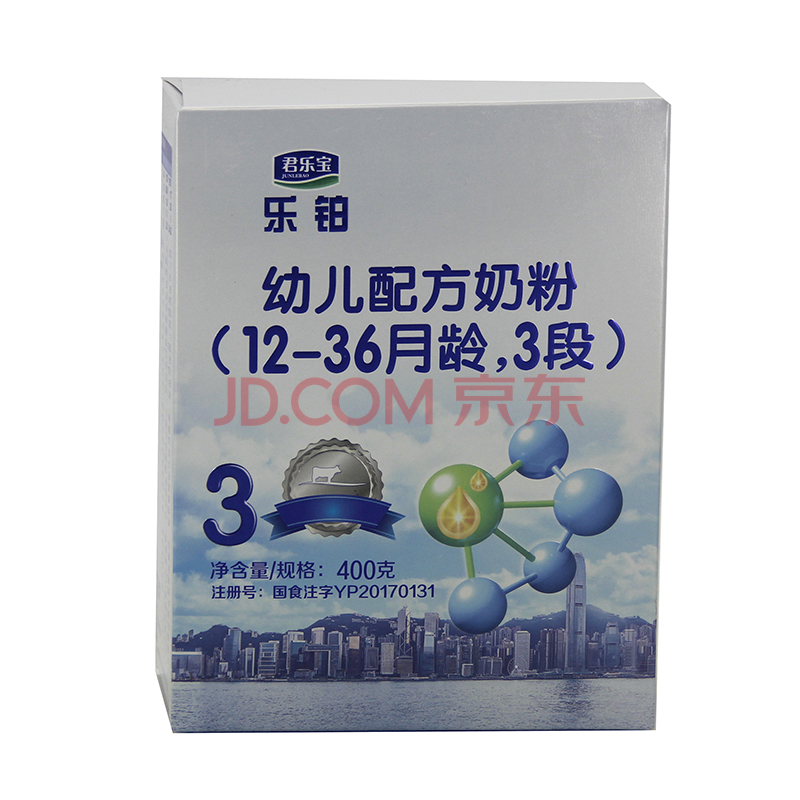 君乐宝3段奶粉乐铂系列400g/盒