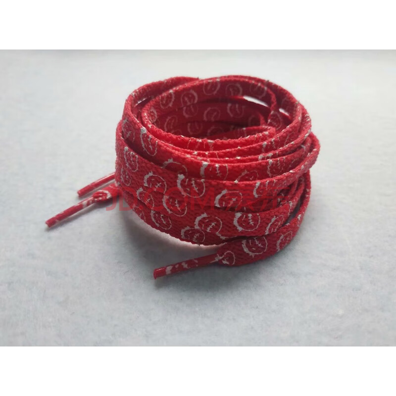 倒钩反钩潮流创意鞋带aj鬼脸鞋带联名鞋带空军af1鞋带1970 红色140cm