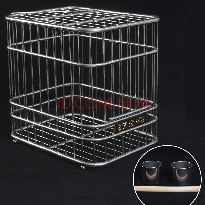 精致方型鸟笼 不锈钢鸟笼 铜嘴笼 蜡嘴笼 鸟笼竹 蜡嘴笼 大号平顶(木