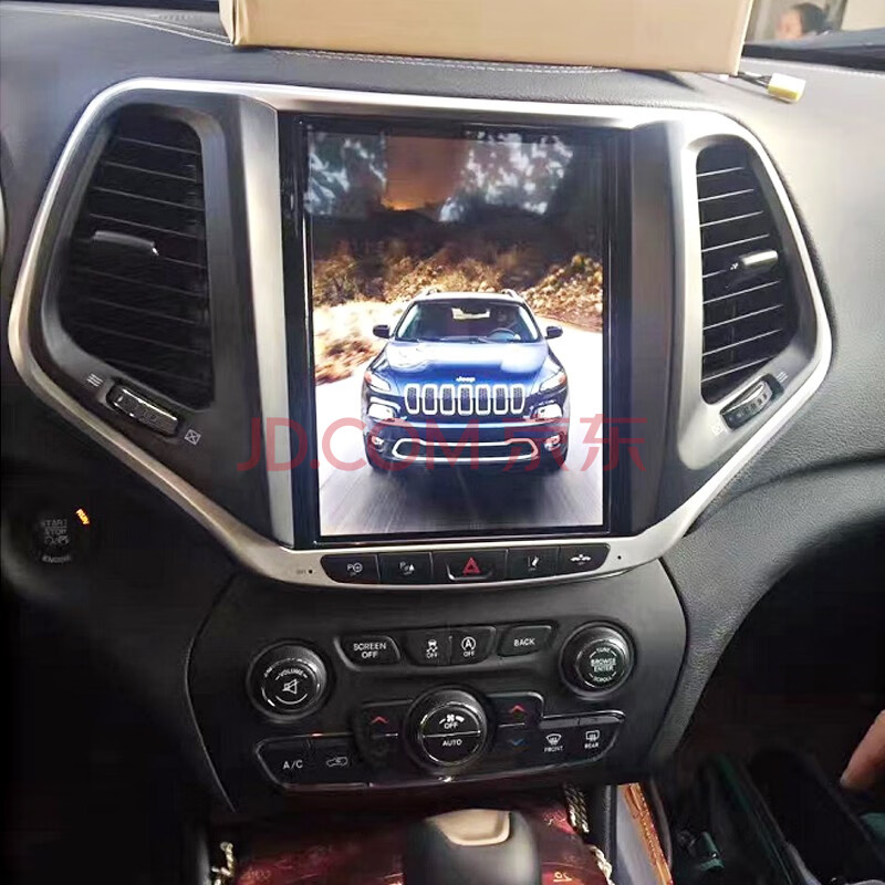 16-18款jeep吉普自由光导航一体机改装中控大屏原车风格智能声控安卓
