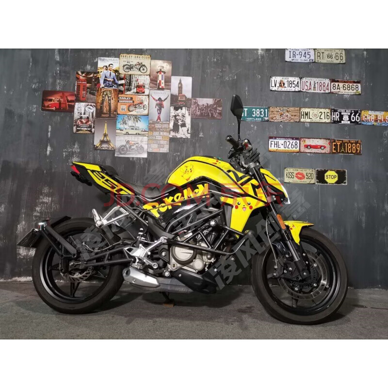 nk贴花春风250nk贴纸贴花版花全车贴版画防水改装限定限量版 皮卡丘-3