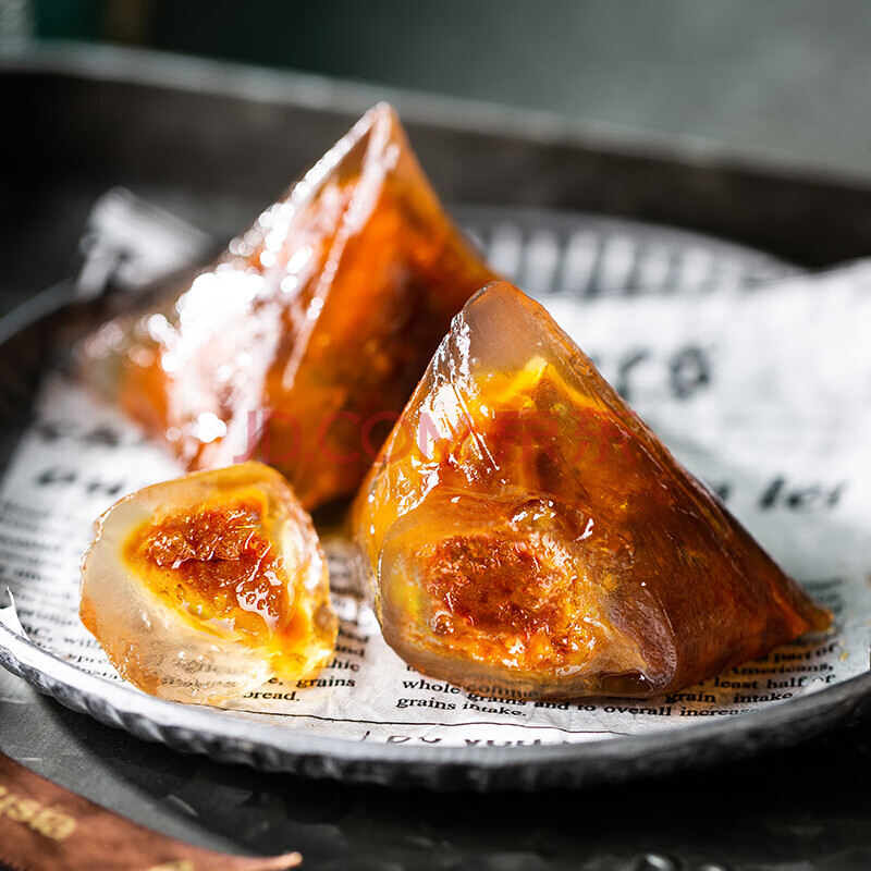 燕窝冰心水晶甜粽子端午节礼品透明即食蛋黄肉粽礼盒560g b款时尚经典