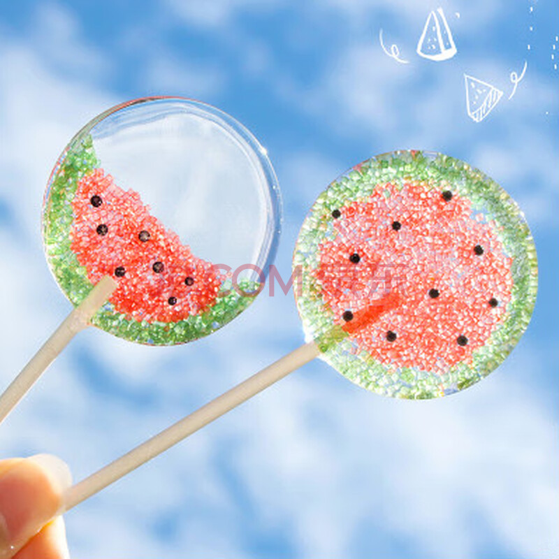 网红棒棒糖樱花星空糖糖果送女友闺蜜礼物20g h款半个西瓜