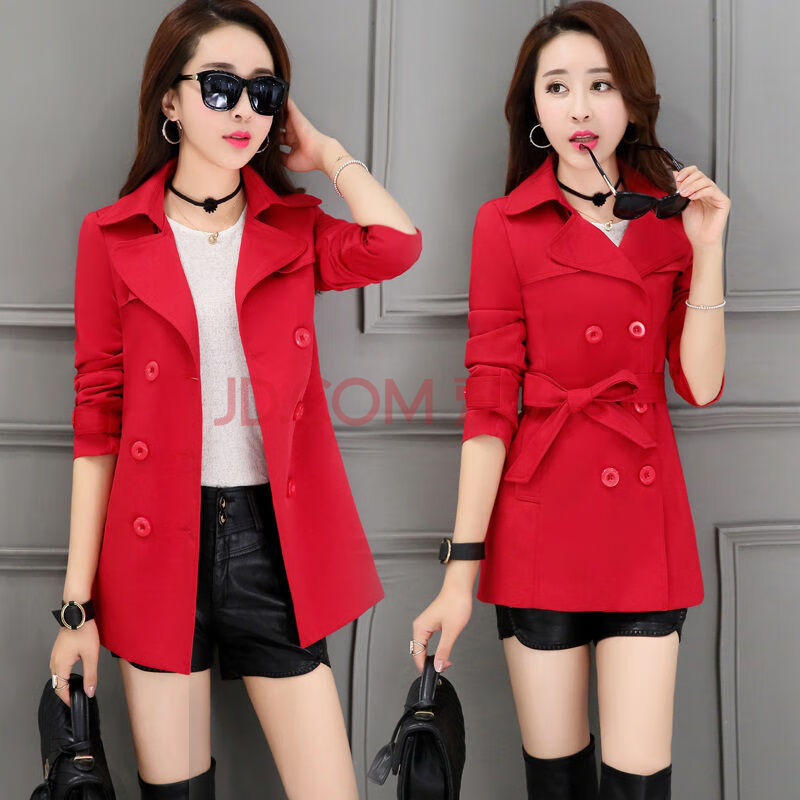 风衣外套薄款女韩版春秋2020新款大码气质收腰短款矮个子百搭外套