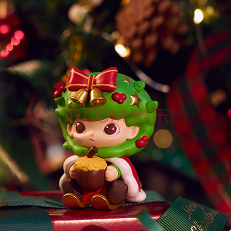 dimoo圣诞系列系列盲盒公仔摆件潮玩桌面摆件生日礼物 圣诞花环