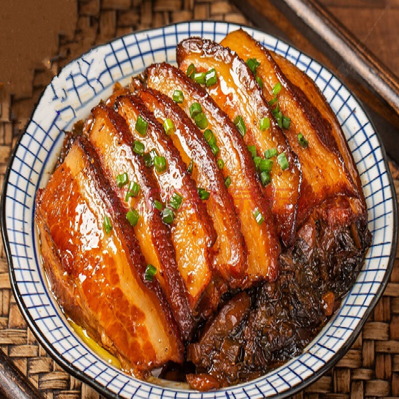 梅菜扣肉熟食加热半成品四川特色咸烧白梅干菜 富铭士 500g/2盒碗装