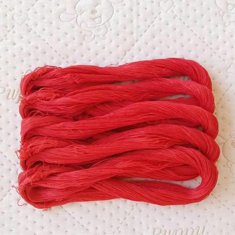 手工缝被线缝纫机线粗线黑线针线盒北极象 【手工线】涤棉红色23把