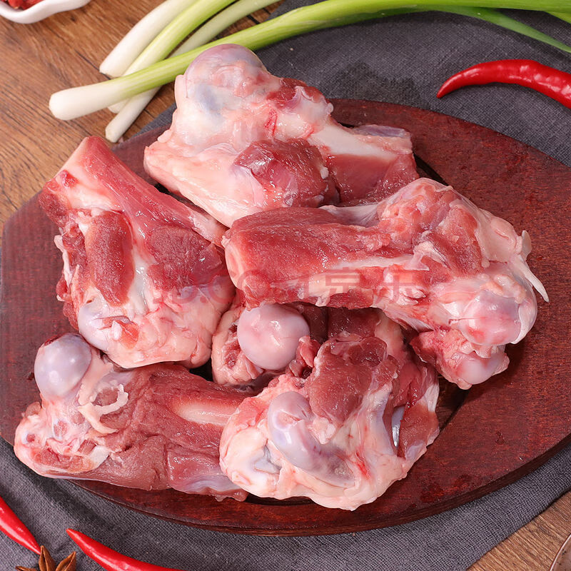 带肉新鲜羊棒骨带肉羊骨头羊拐筋关节肘骨筋生的羊拐骨冷冻批发十字丽