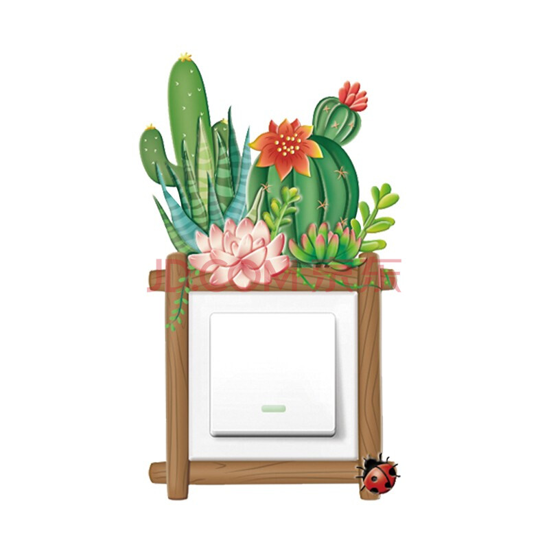 一品尚居开关贴 保护套 墙贴 带夜光pu材质带背胶可移除卡通儿童房