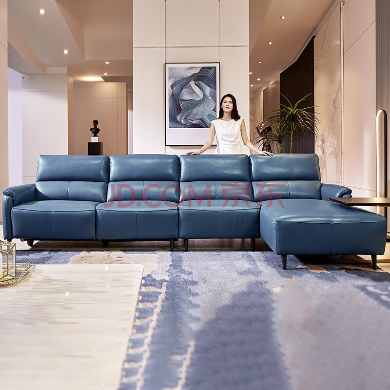联邦米尼 沙发 意式极简电动功能沙发 现代简约中大户型客厅真皮沙发
