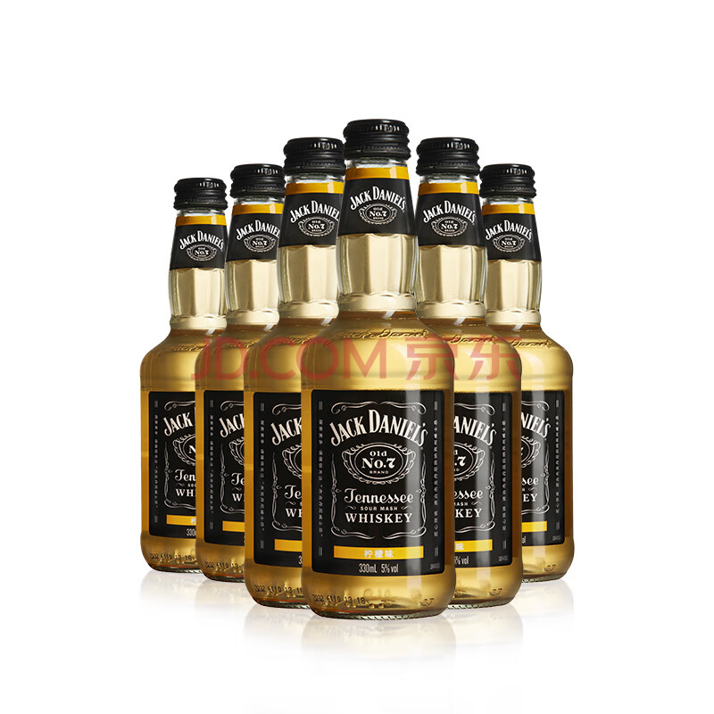 杰克丹尼(jack daniels)洋酒威士忌预调酒鸡尾酒美国原装进口 柠檬味