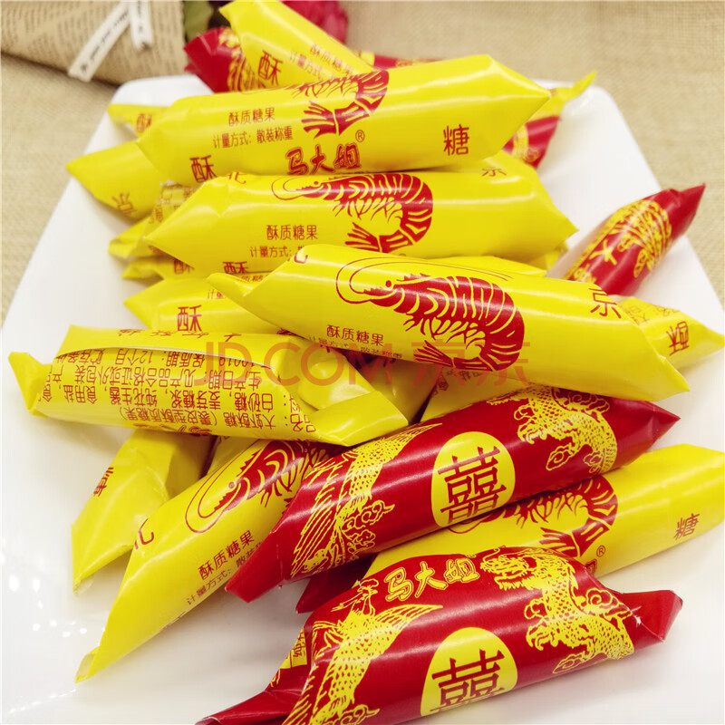 大虾酥老北京酥糖纸包大虾酥北京酥糖果500g一斤 5斤