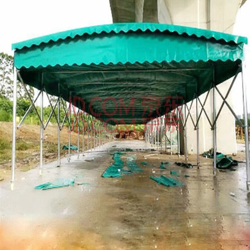 《定製》推拉帳篷雨篷雨棚伸縮移動式夜市大排檔燒烤汽車遮陽棚收縮