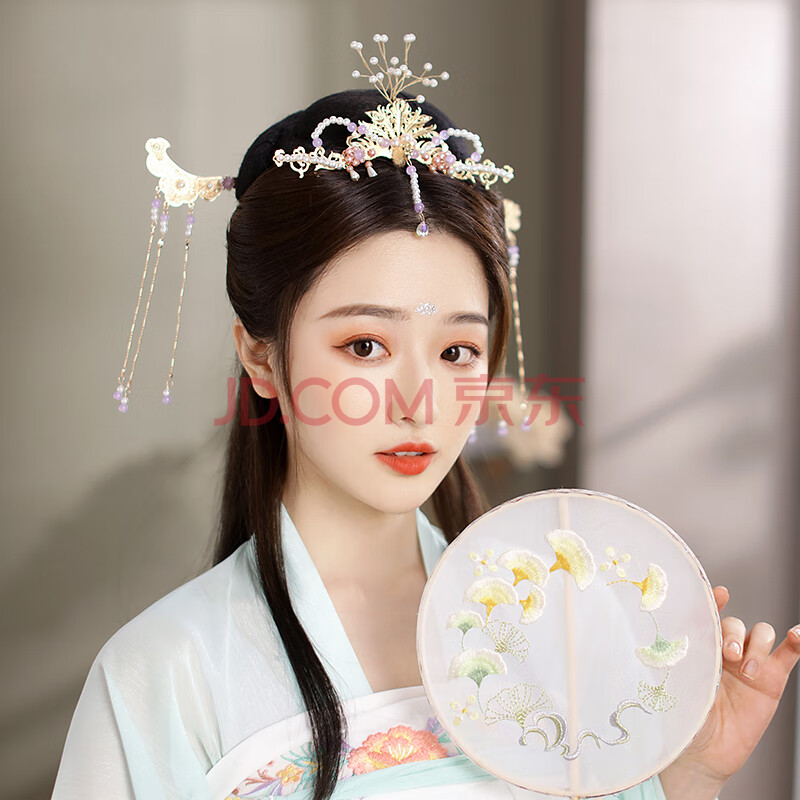 汉服发簪子古装头饰女发饰古风发梳流苏发钗仙气女插针步摇