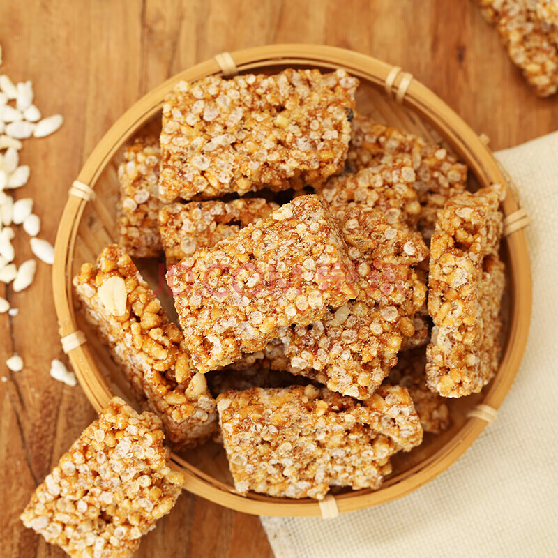 安徽特产农家手工自制炒米糖米花糖小米糖花生糖休闲怀旧小吃零食