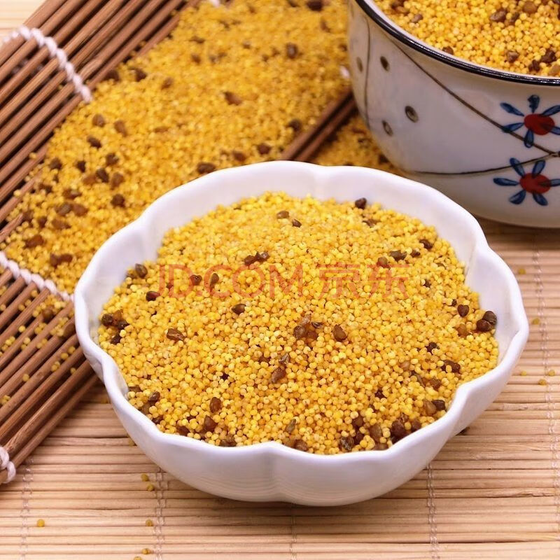 苦荞小米月子米黄金粥米宝宝米农家自产黄小米5斤装500g 【实惠装苦荞