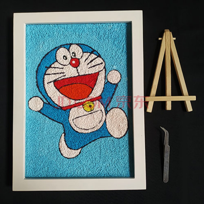 材料包 纸浆画材料包卡通带框涂色diy手工亲子游戏生日礼物装饰新牛年