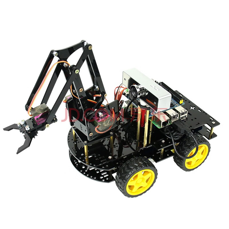创乐博 树莓派4b开发板机械臂wifi智能小车机器人支持c/scratch