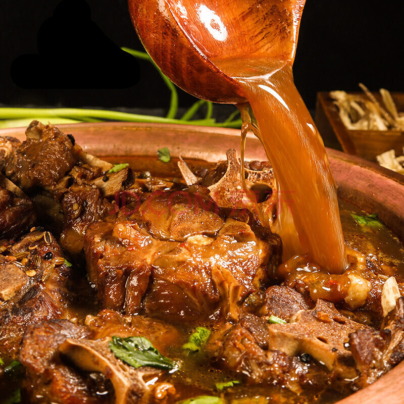 5折 抖音同款老城一锅羊羯子火锅速食火锅内蒙古羔羊礼盒酱香微辣1200