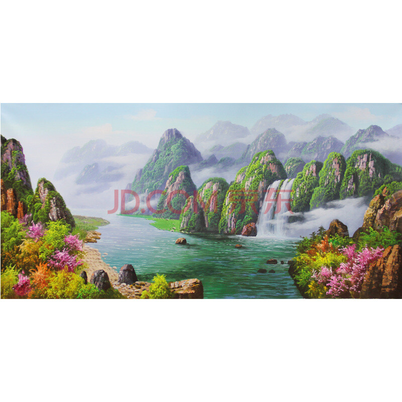 朝鲜一级画家 白英男《万水千山》6643