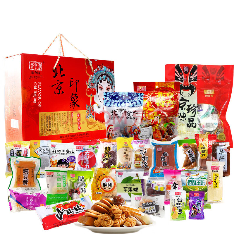 【御食园老北京特产零食】混合装果脯蜜饯多种规格组合礼包 1500克(大