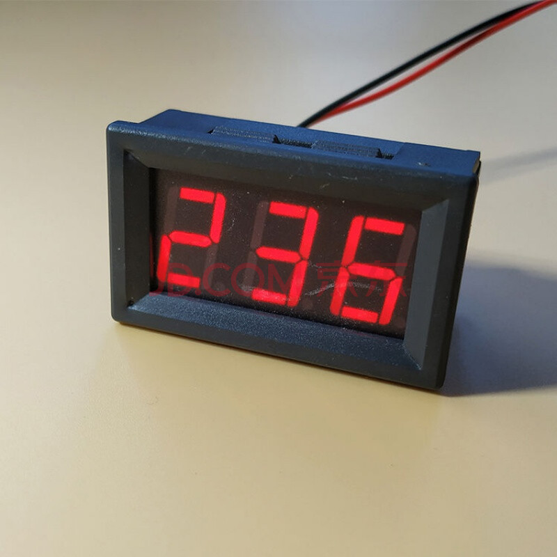 交流电压表数显 220v 380v 数字交流电压表 ac30v-500测电压表 红色