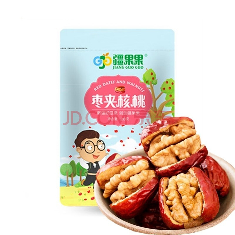 疆果果枣夹核桃独立包装学生美味零食280g