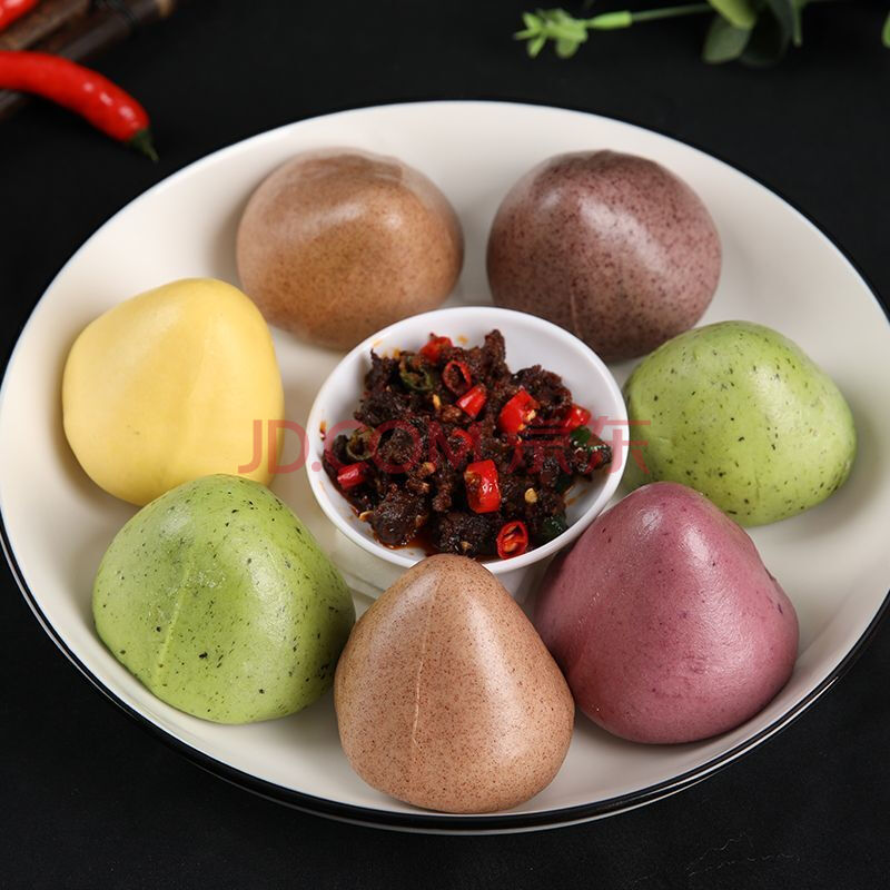 窝窝头五谷杂粮粗粮包儿童营养早餐面食手工速冻黑米玉米 黑米窝窝头