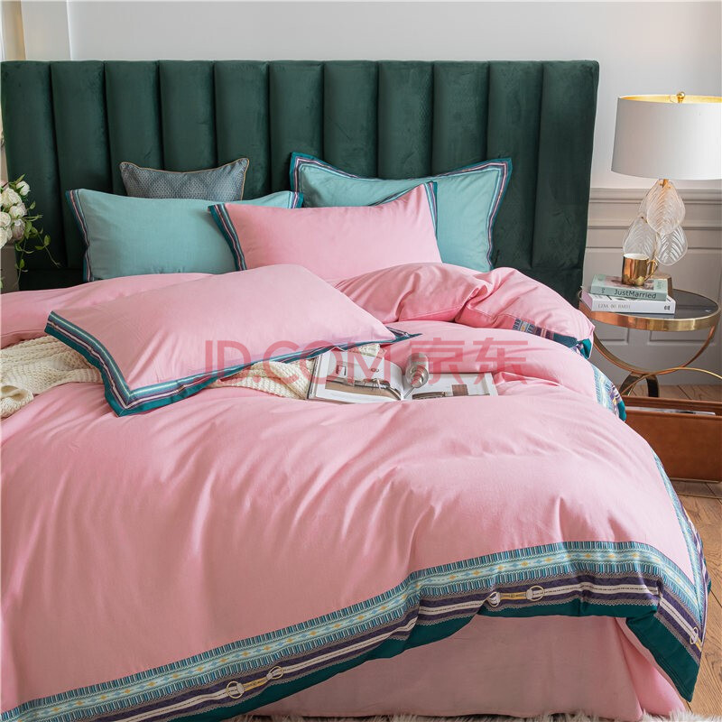 伊伊爱 纯棉磨毛米菲儿系列 四件套 米菲尔-少女粉 tj0qm02000609/220