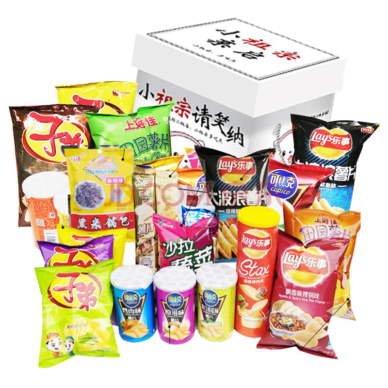 薯片大包超大巨型一整箱小吃组合混装休闲膨化食品零食 套餐1全薯片