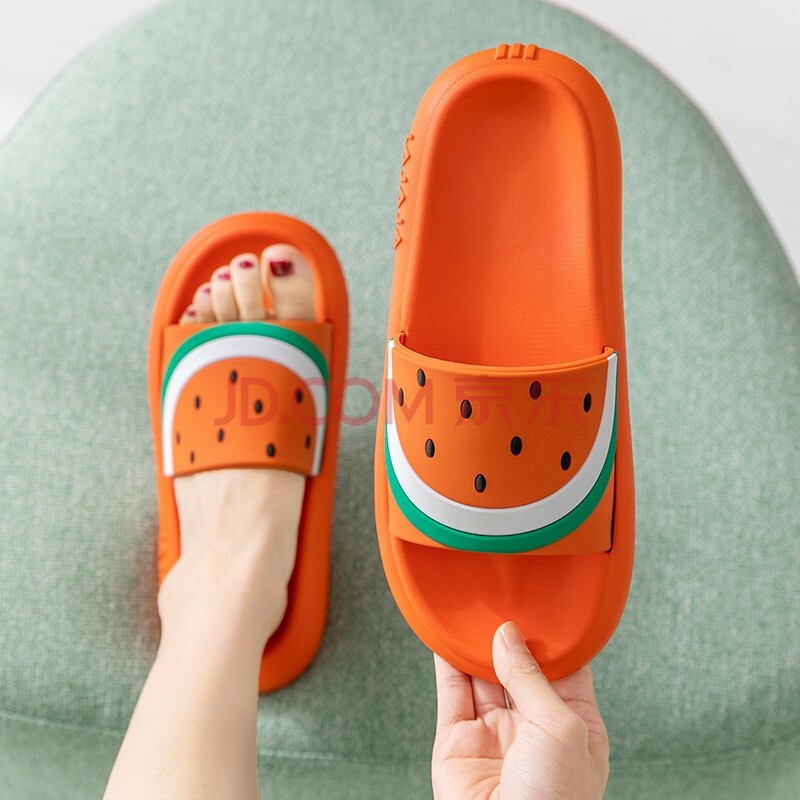拖拖宝可爱拖鞋女夏情侣室内防滑软厚底家用踩屎感家居浴室凉拖鞋男外