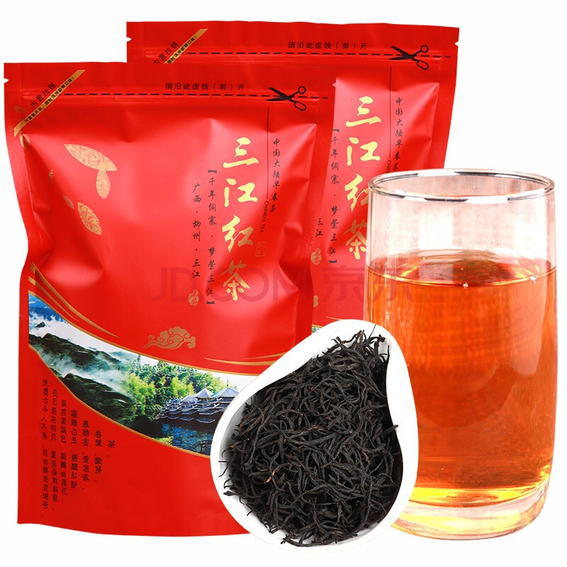 屹宏广西柳州三江红茶500g袋装 本地小叶种红茶浓香型散装 中国侗族