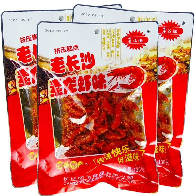 好物】金滿福老長沙素龍蝦辣條湖南特產麵筋熟食麻辣片休閒小吃零食