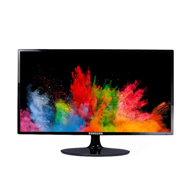 三星24英寸直面屏液晶显示器低蓝光护眼台式电脑显示屏hdmi vga s24d