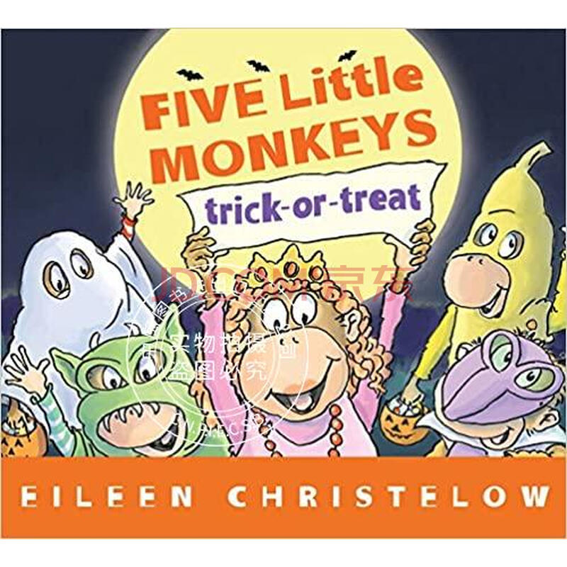 现货five little monkeys trick-or-treat 英文原版 五只