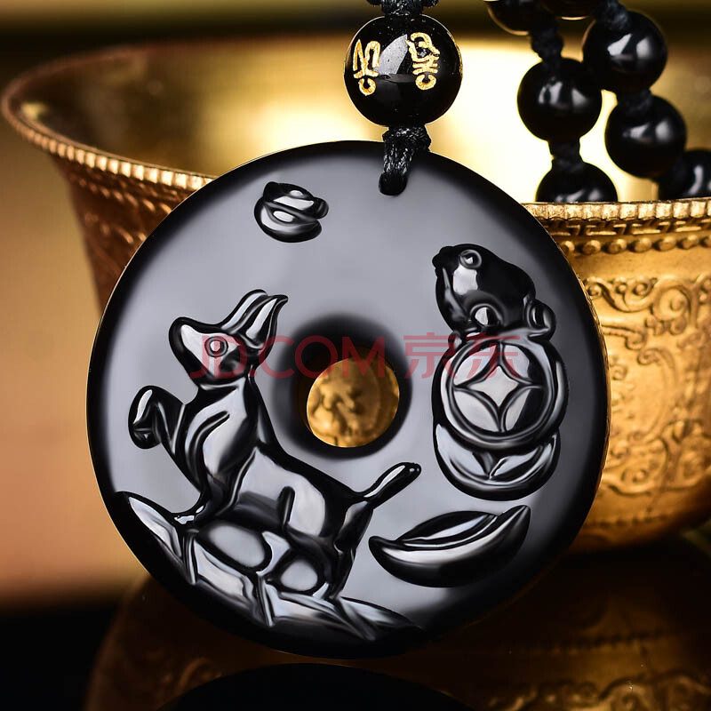 灵缘祥安阁鸿财大展摆件吊坠21牛年牛年扭转乾坤聚财室吉祥物 配珠链