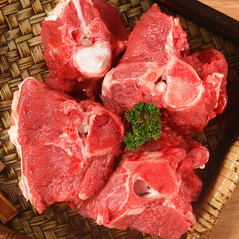 宝然生鲜羊蝎子新鲜内蒙古生羊肉生鲜非现杀羊脊骨带肉羊骨头5斤装