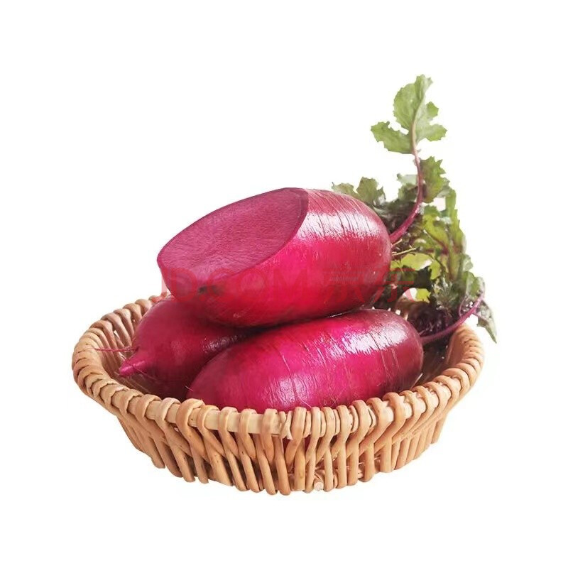 京豆云生鲜 山东新鲜紫萝卜3斤/5斤水果萝卜 生吃脆甜正宗紫美人萝卜