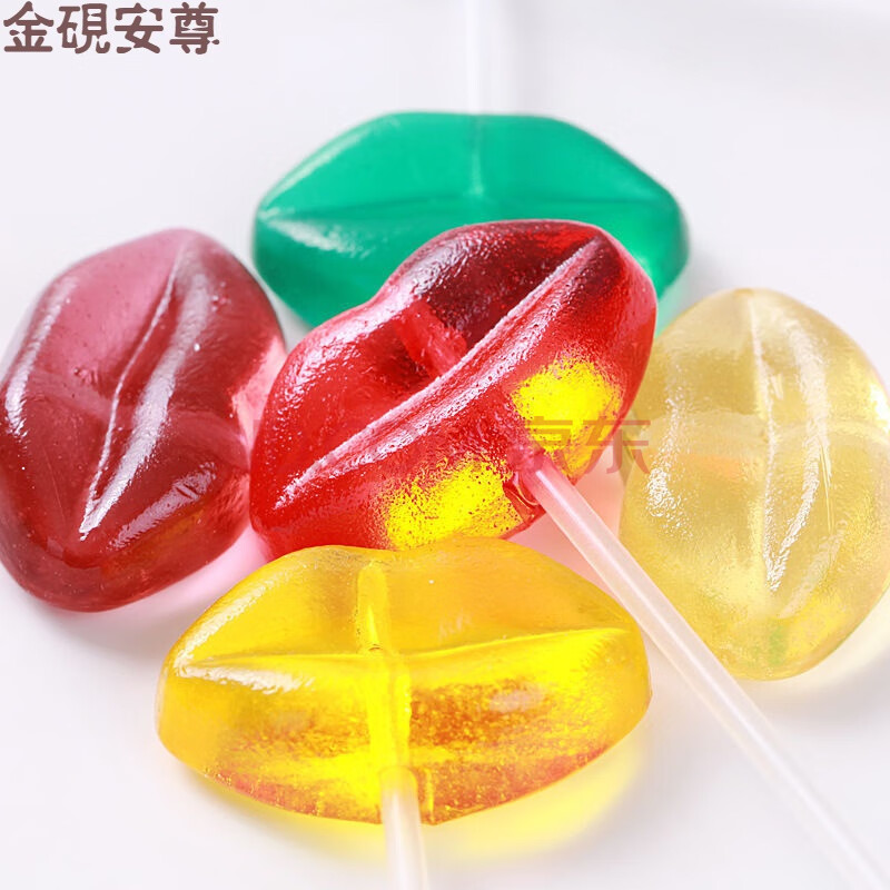 唐人街探案2黑客同款棒棒糖kiko爱心棒棒糖心形状糖果7根网红 唇吻