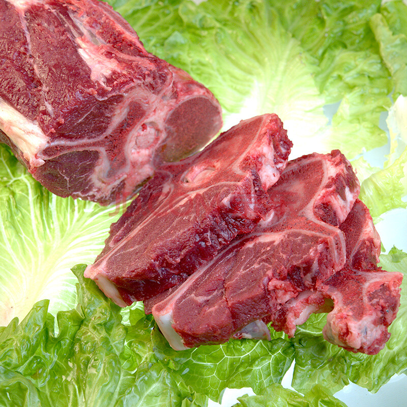 牛脊骨新鲜带肉 3斤装原切牛骨头牛蝎子生鲜冷冻烤牛骨髓熬汤 来伊份