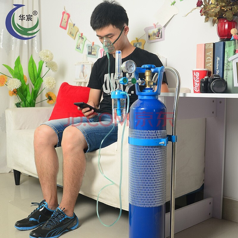 华宸 氧气瓶家用20l 带吸入器 压力表 氧气罐孕妇老人吸氧供氧器