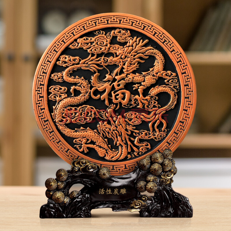 活性炭雕工艺品电视柜玄关摆件小客厅酒柜家居装饰品创意房间摆设 218