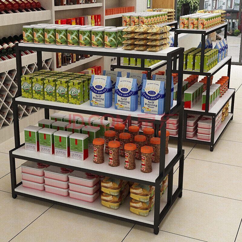 宝彩精品货架展示架母婴超市中岛架鞋店陈列架家用仓储收纳架