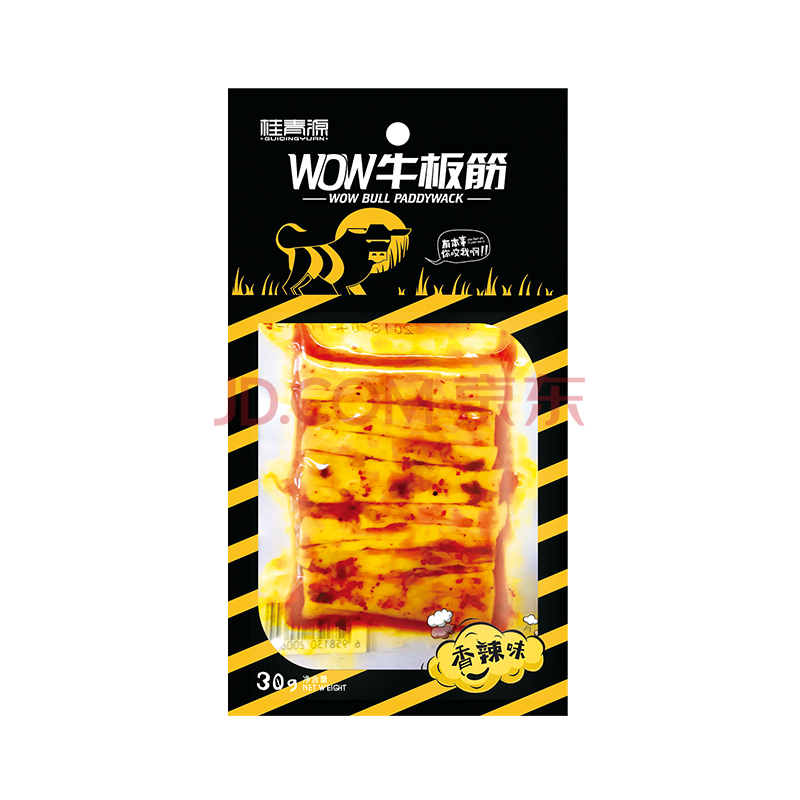 }wow牛板筋香辣甜辣小零食休闲零食牛肉干30g 香辣5袋