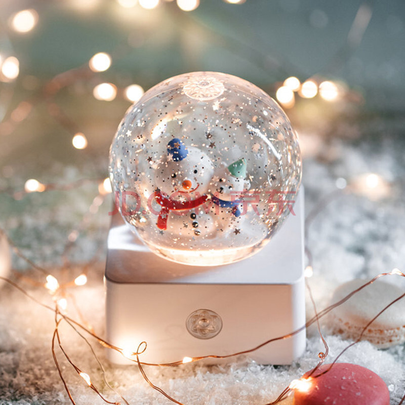 初高中学生礼物女 13-15-16岁女儿生日礼物独角兽水晶球音乐盒八音盒