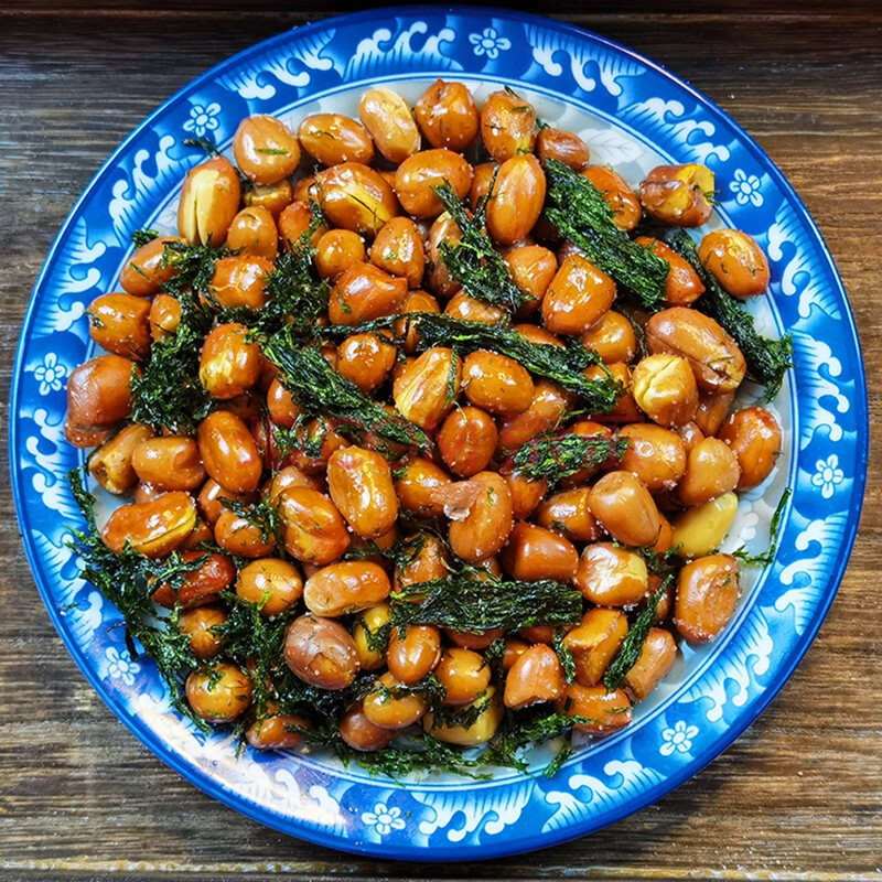 海苔花生下饭下酒菜零食小吃苔条香酥脆苔菜花生米花生仁宁波特产