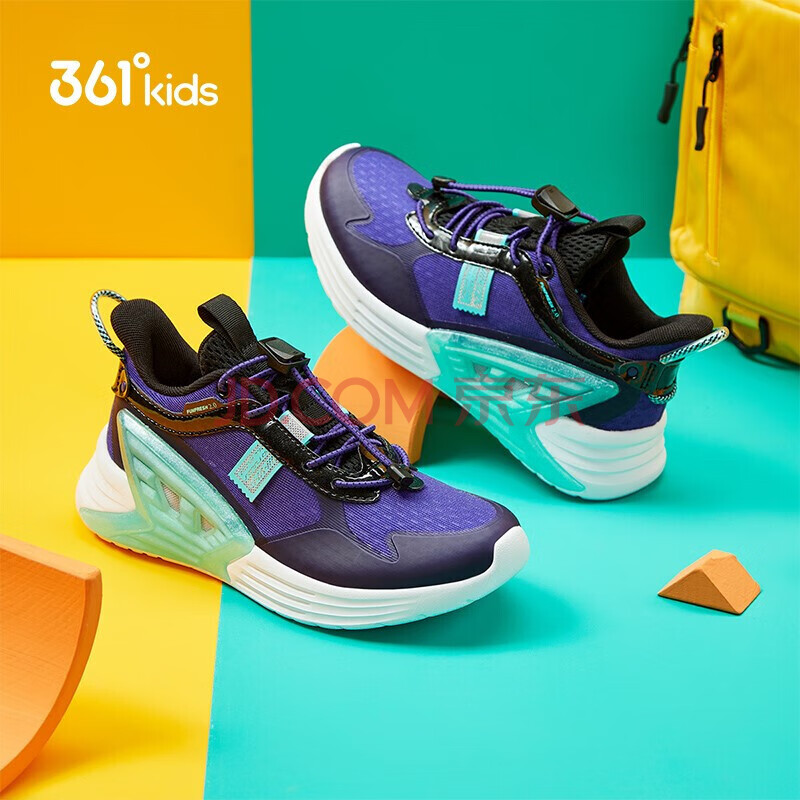 361°361童鞋男童2021夏季跑鞋儿童运动跑步鞋男大童网面风透科技跑步