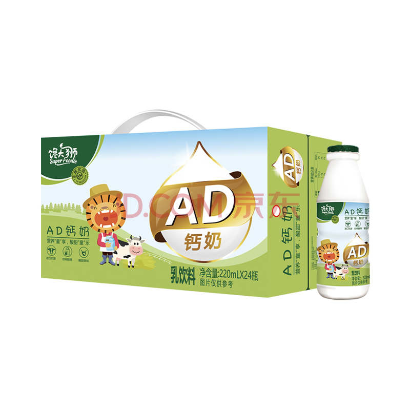 馋大狮ad钙奶饮料 220ml*4*6