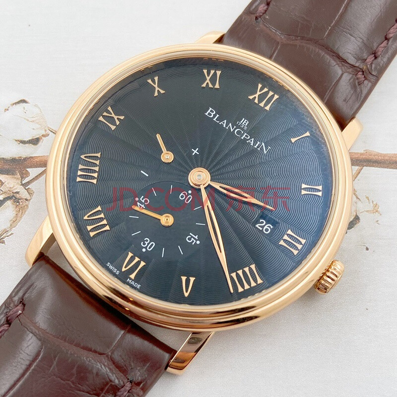 95新 宝珀经典系列6606自动机械40mm18k玫瑰金男士腕表