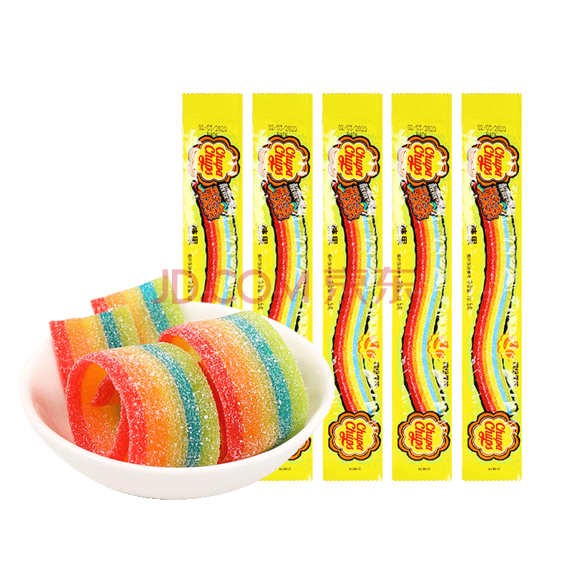 果汁橡皮彩虹糖酸酸哒酸条软糖10.5克*32条 1大包*【10.5g*32条】